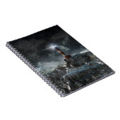 Leuchttürme | Leuchtturm im Sturm Notizblock (Rechte Seite)