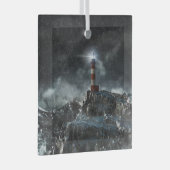 Leuchttürme | Leuchtturm im Sturm Ornament Aus Glas (Vorderseite Rechts)