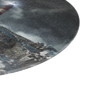 Leuchttürme | Leuchtturm im Sturm Schneidebrett (Ecke)