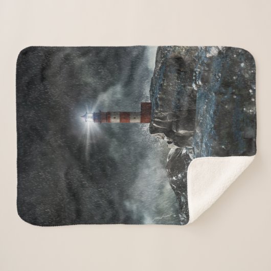 Leuchttürme | Leuchtturm im Sturm Sherpadecke (Vorderseite (Horizontal))