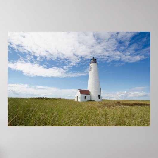 Leuchttürme | Leuchtturm Massachusetts Poster (Vorne)