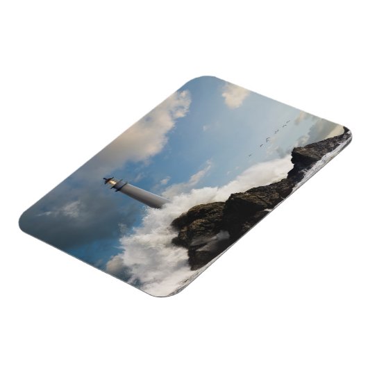 Leuchttürme | Leuchtturm mit Absturzwellen Magnet (Linke Seite)