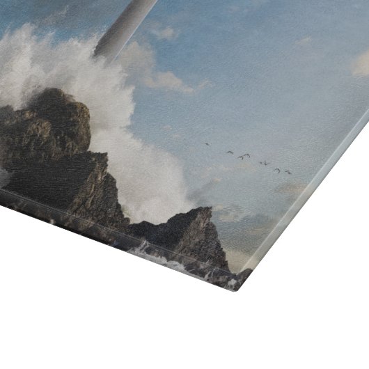 Leuchttürme | Leuchtturm mit Absturzwellen Schneidebrett (Ecke)