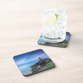 Leuchttürme | Leuchtturm Plouzané Frankreich Getränkeuntersetzer (Rechte Seite)