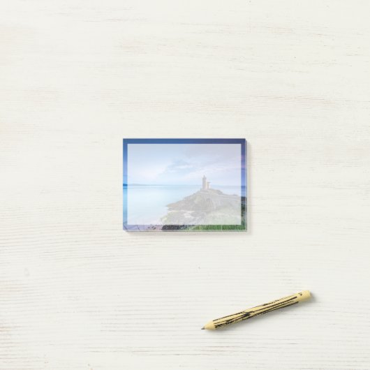 Leuchttürme | Leuchtturm Plouzané Frankreich Post-it Klebezettel (Auf Schreibtisch)