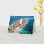 Leuchttürme | Mangiabarche Lighthouse Italien Karte (Gelbe Blume)