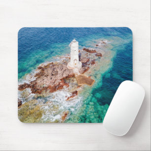 Leuchttürme Mangiabarche Lighthouse Italien Mousepad