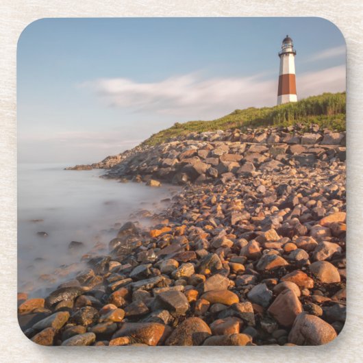 Leuchttürme | Montauk Point Long Island Getränkeuntersetzer (Vorderseite)