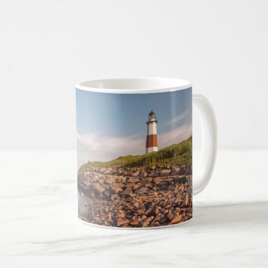 Leuchttürme | Montauk Point Long Island Kaffeetasse (VorderseiteRechts)