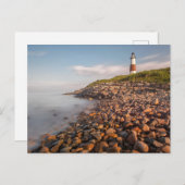Leuchttürme | Montauk Point Long Island Postkarte (Vorne/Hinten)