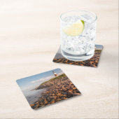 Leuchttürme | Montauk Point Long Island Rechteckiger Pappuntersetzer (Vor Ort)