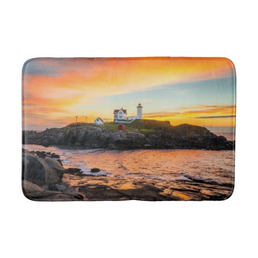 Leuchttürme | Nubble Lighthouse Maine Badematte (Vorderseite)
