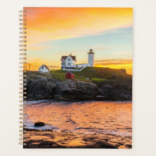 Leuchttürme | Nubble Lighthouse Maine Planer (Vorderseite)