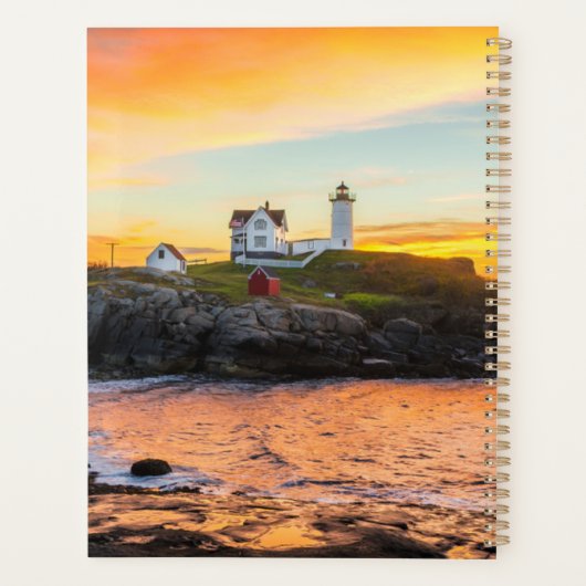 Leuchttürme | Nubble Lighthouse Maine Planer (Rückseite)