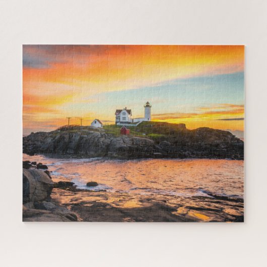 Leuchttürme | Nubble Lighthouse Maine Puzzle (Horizontal)