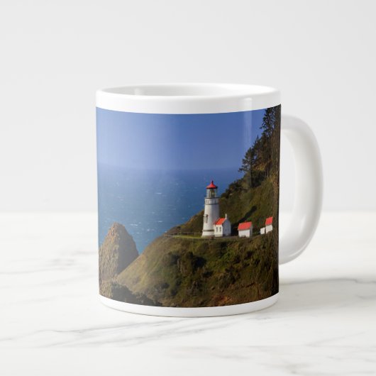Leuchttürme | Oregon Coast Lighthouse Jumbo-Tasse (Vorderseite Rechts)