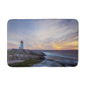 Leuchttürme | Peggy's Cove Lighthouse Nova Scotia Badematte (Vorderseite)