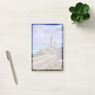 Leuchttürme   Petit Minou Lighthouse Frankreich Post-it Klebezettel