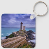 Leuchttürme | Petit Minou Lighthouse Frankreich Schlüsselanhänger (Rückseite)