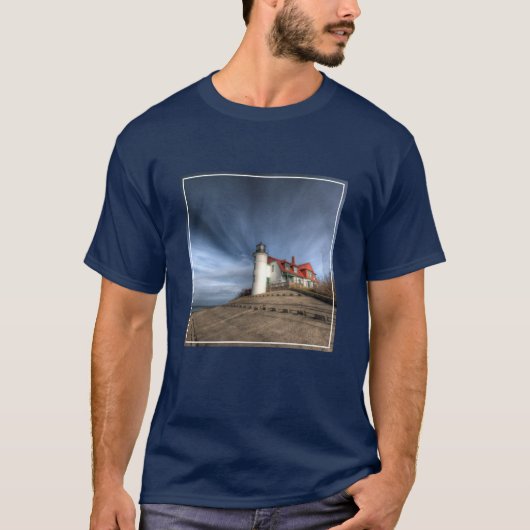 Leuchttürme | Point Betsie Lake Michigan T-Shirt (Vorderseite)