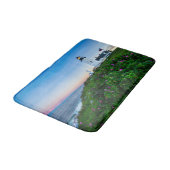 Leuchttürme | Point Lighthouse Bristol Maine Badematte (Schrägansicht)