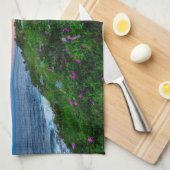 Leuchttürme | Point Lighthouse Bristol Maine Geschirrtuch (Viertel Falte)