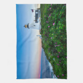 Leuchttürme | Point Lighthouse Bristol Maine Geschirrtuch (Vertikal)