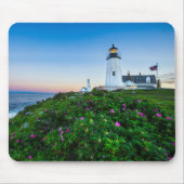 Leuchttürme | Point Lighthouse Bristol Maine Mousepad (Vorne)