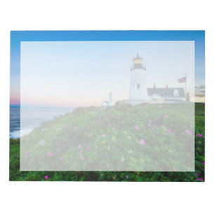 Leuchttürme Point Lighthouse Bristol Maine Notizblock