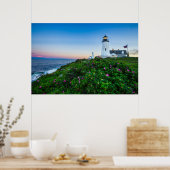 Leuchttürme | Point Lighthouse Bristol Maine Poster (Küche)