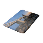 Leuchttürme | Port Clyde Maine Lighthouse Badematte (Schrägansicht)