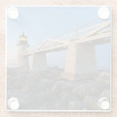 Leuchttürme | Port Clyde Maine Lighthouse Glasuntersetzer (Rückseite)