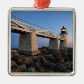 Leuchttürme | Port Clyde Maine Lighthouse Ornament Aus Metall (Vorne)