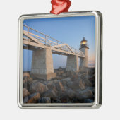 Leuchttürme | Port Clyde Maine Lighthouse Ornament Aus Metall (Links)