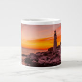 Leuchttürme | Portland Head Cape Elizabeth Maine Jumbo-Tasse (Vorderseite)