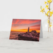 Leuchttürme | Portland Head Cape Elizabeth Maine Karte (Gelbe Blume)