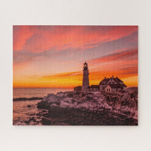 Leuchttürme | Portland Head Cape Elizabeth Maine Puzzle (Horizontal)