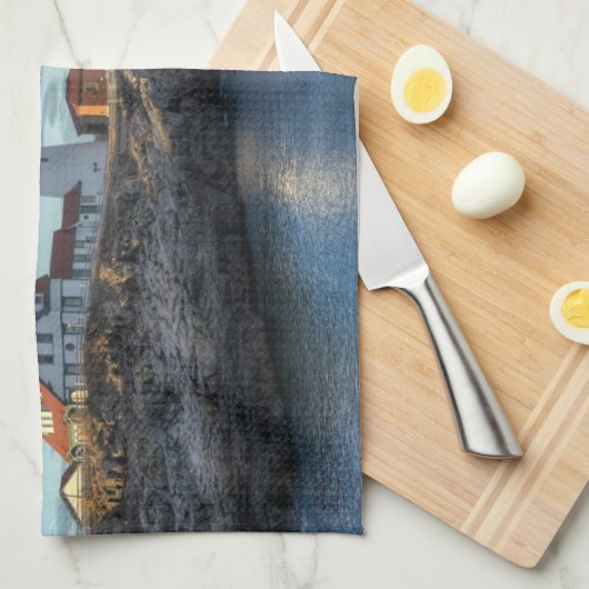 Leuchttürme | Portland Head Light Lighthouse Geschirrtuch (Viertel Falte)