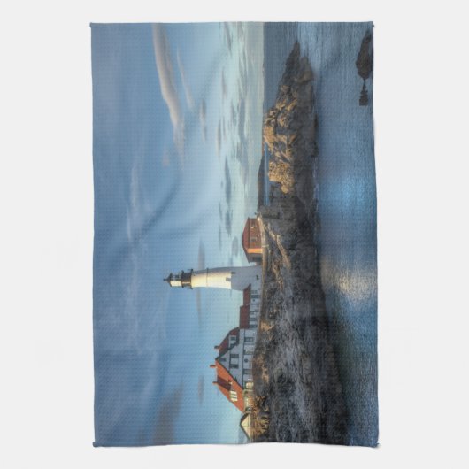 Leuchttürme | Portland Head Light Lighthouse Geschirrtuch (Vertikal)