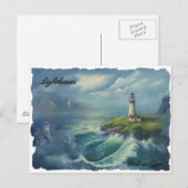 Leuchttürme Postkarte (Vorne/Hinten)