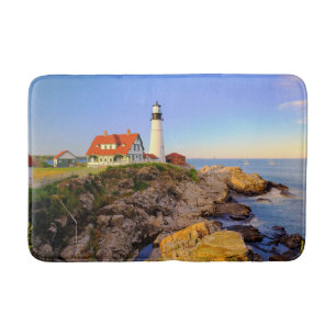 Leuchttürme Rockport Lighthouse Maine Badematte