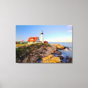 Leuchttürme   Rockport Lighthouse Maine Leinwanddruck