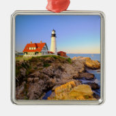 Leuchttürme | Rockport Lighthouse Maine Ornament Aus Metall (Vorne)