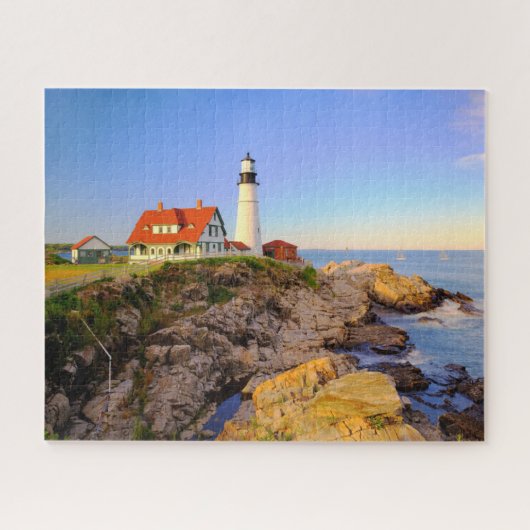 Leuchttürme | Rockport Lighthouse Maine Puzzle (Horizontal)