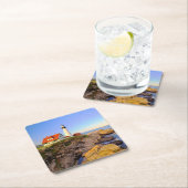 Leuchttürme | Rockport Lighthouse Maine Rechteckiger Pappuntersetzer (Vor Ort)