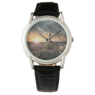 Leuchttürme Rotweiße Leuchttürme Armbanduhr