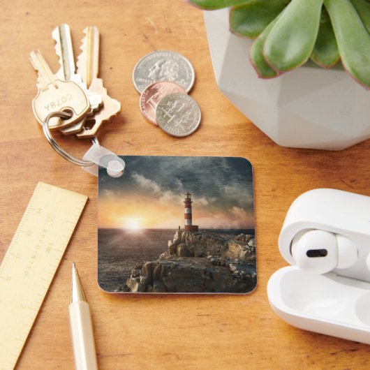 Leuchttürme | Rotweiße Leuchttürme Schlüsselanhänger (Schreibtisch)