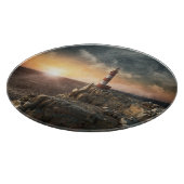 Leuchttürme | Rotweiße Leuchttürme Schneidebrett (Ecke)