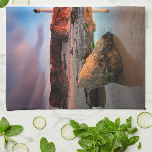 Leuchttürme | Sea Light Lossiemouth Schottland Geschirrtuch (Gefaltet)