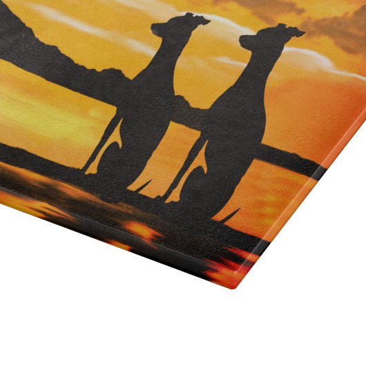 Leuchttürme - Sonnenaufgang Schneidebrett (Ecke)